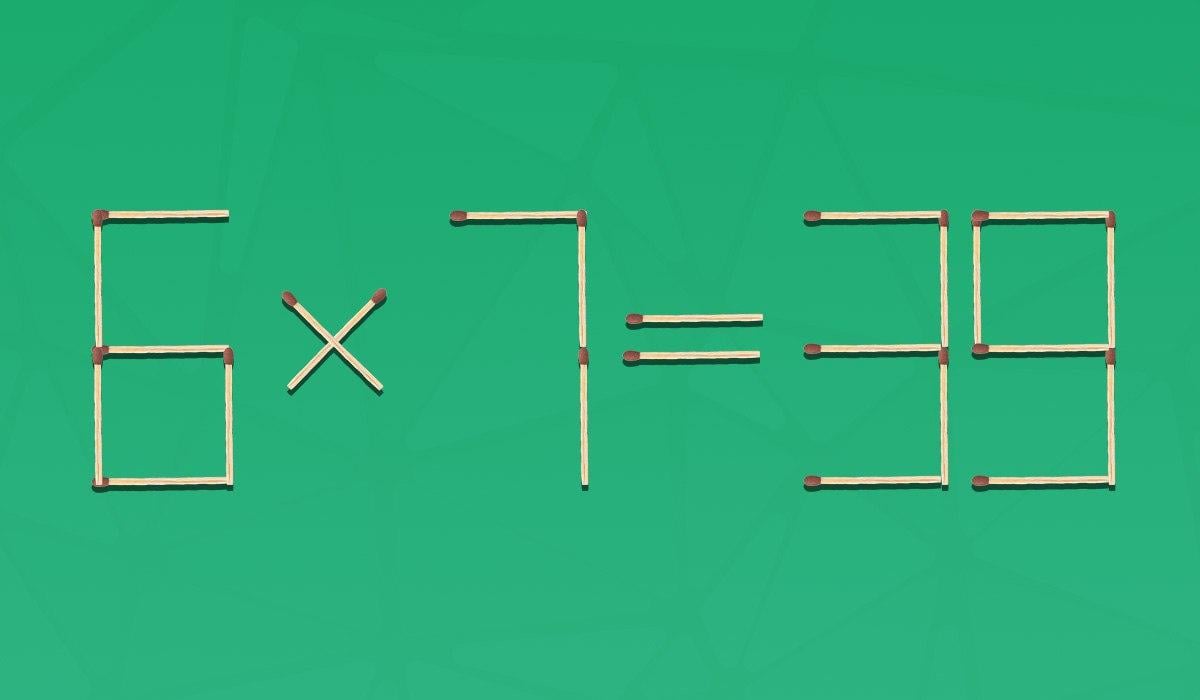 Aby bola rovnosť správna, musíte odstrániť 2 zápalky: rýchly IQ test