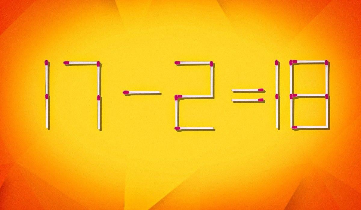 Kam presunúť 1 zápalku, aby bola rovnosť správna: fascinujúca logická hra