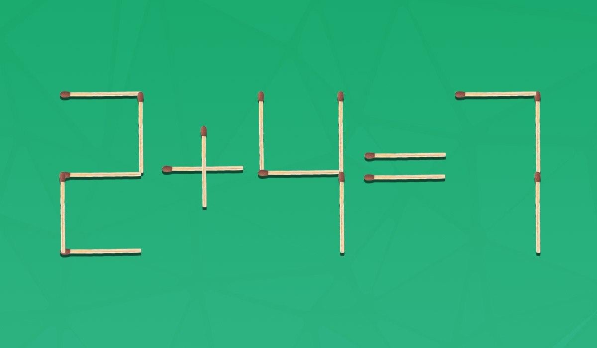 Iba 2 % ľudí dokážu na prvý pokus pretiahnuť zápalku, aby dosiahli správnu rovnosť