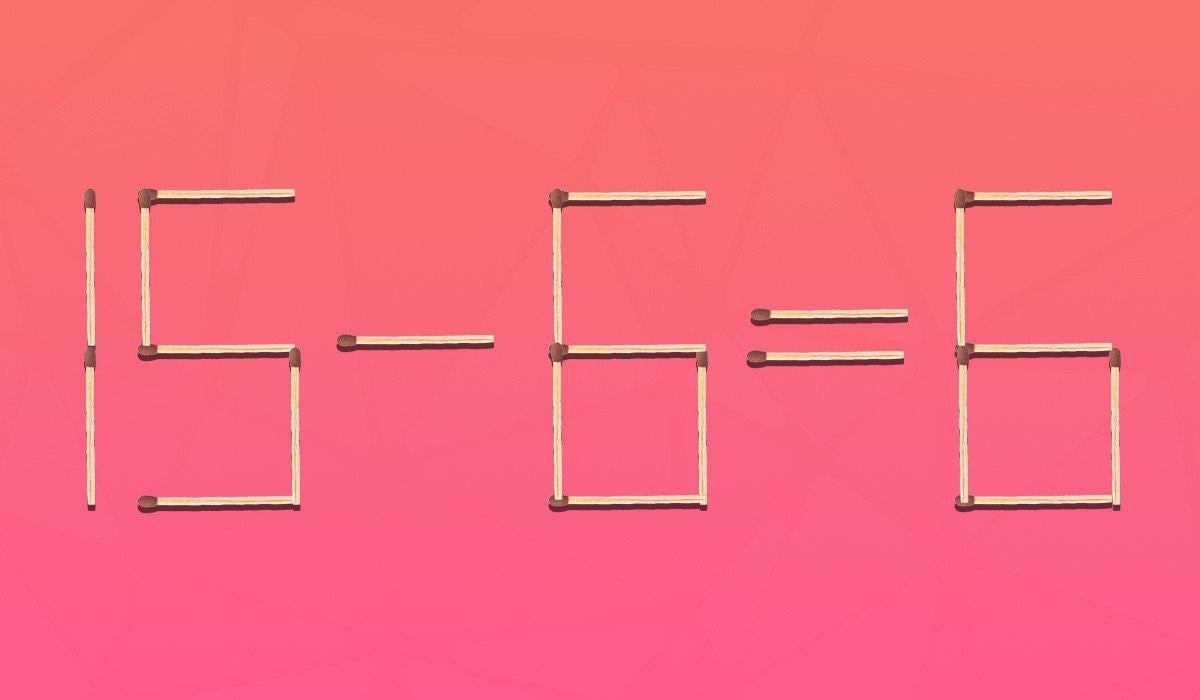 Aby bola rovnosť správna, stačí presunúť len jednu zápalku: náročná hádanka