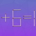Geniálny problém: musíte pretiahnuť 2 zápalky, aby bola rovnosť správna