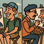 IQ test: nájdite 3 rozdiely na obrázku pouličného umelca za